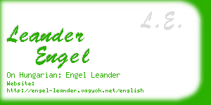 leander engel business card